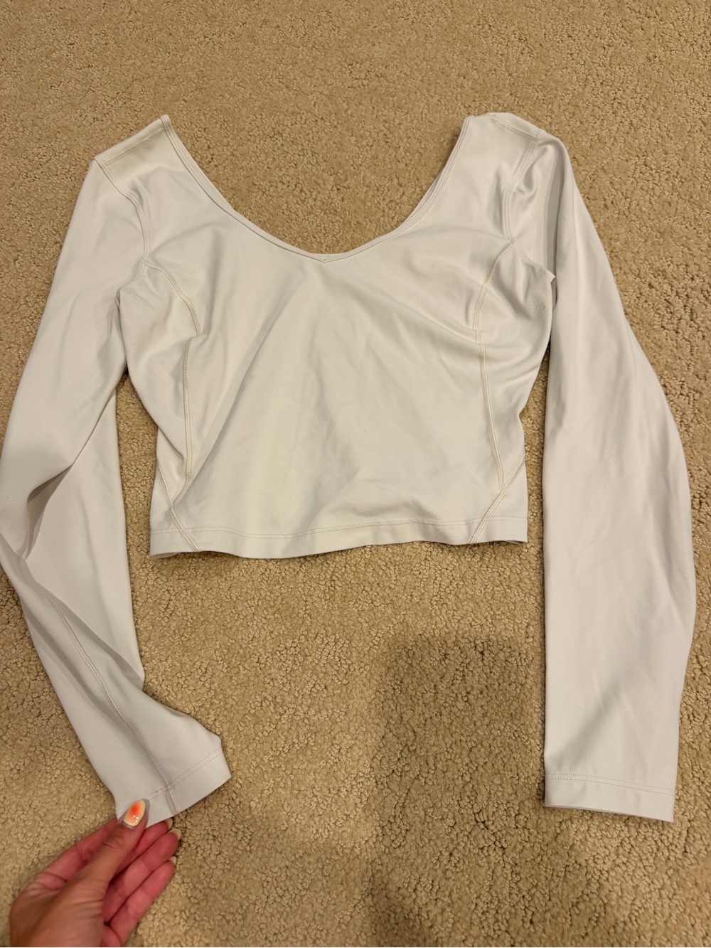 Lululemon women’s long sleeve crop top
